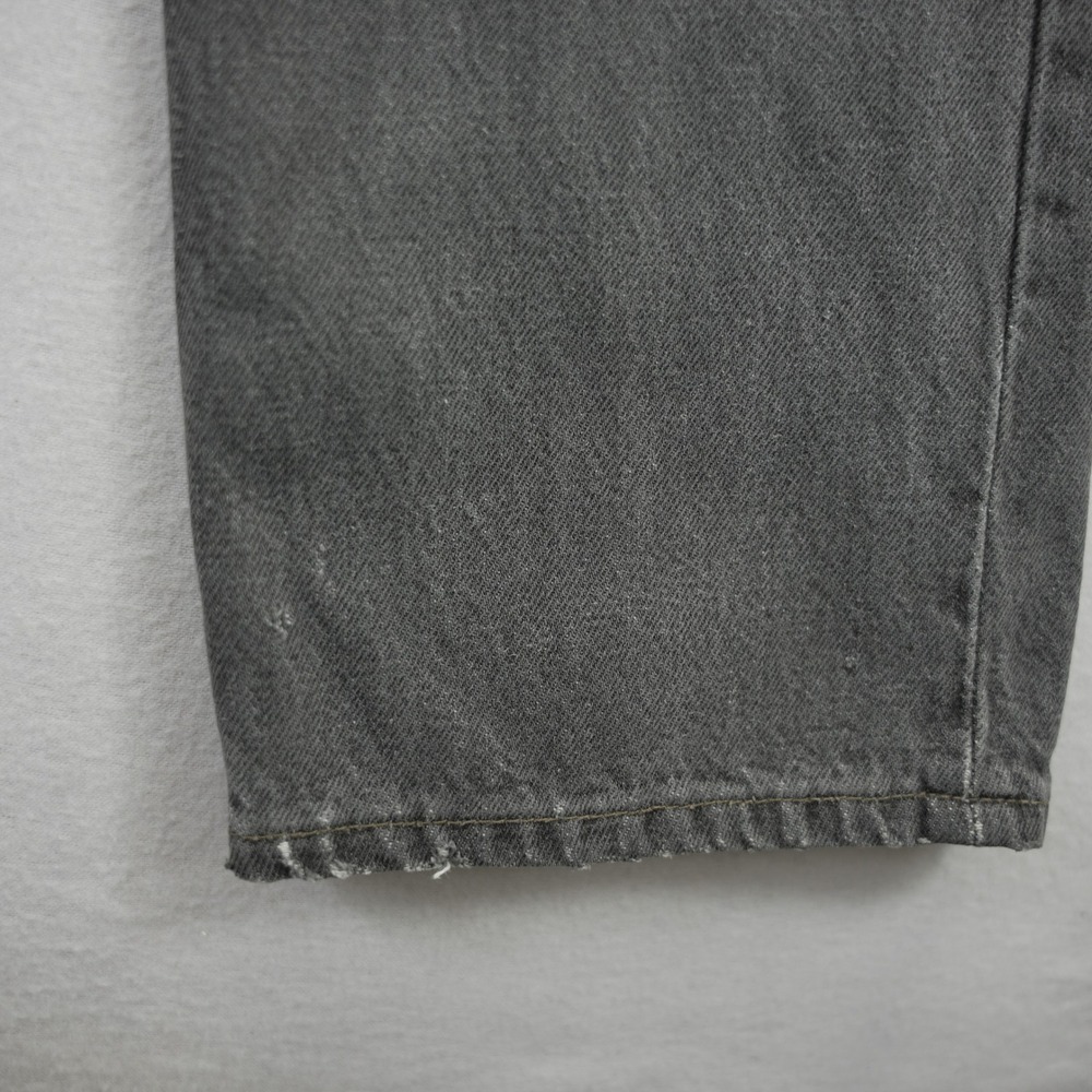 Levis 501 VTG 1993 Original Grey‎ Denim Jeans Mens 32x34 Straight Leg Button Fly - Picture 8 of 15